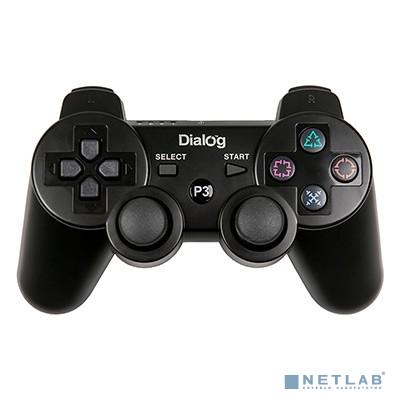 Dialog Gan-Kata GP-A16RF черный {Беспроводной геймпад, RF 2.4G, вибрация, 12 кнопок, PS3}