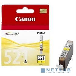 Canon CLI-521Y 2936B004 Картридж для PIXMA iP3600/4600/MP540/620, Желтый, 520стр.