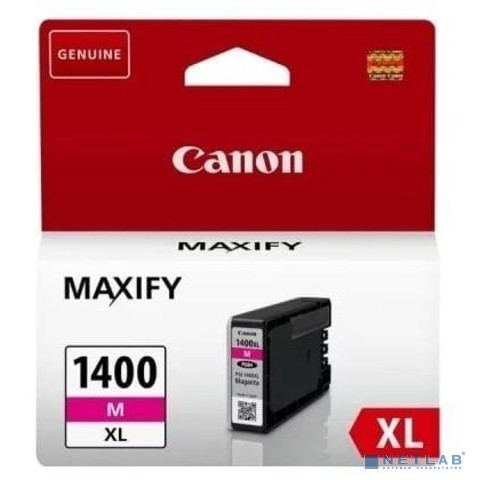 Canon PGI-1400XL M Картридж струйный для MAXIFY МВ2040 и МВ2340, пурпурный, 900 стр. (GQ)