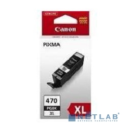 Canon PGI-470XLPGBK 0321C001 Картридж для Pixma iP7240/MG6340/MG5440, черный
