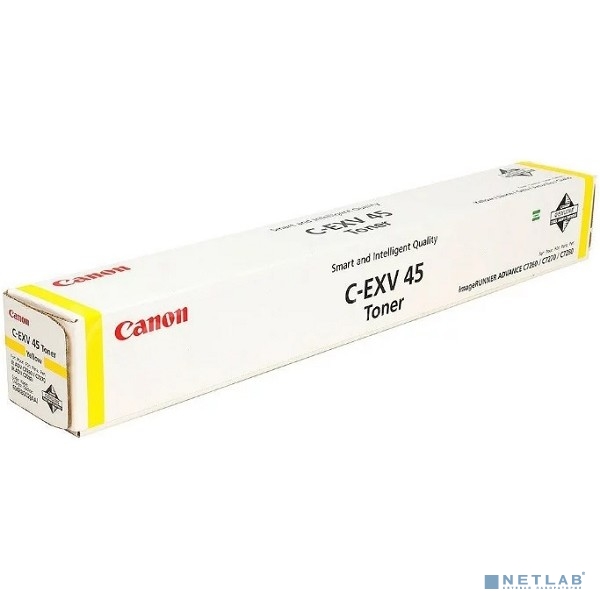 Canon C-EXV45 Y Тонер-картридж для iR ADV C7260i/C7270i /C7280i . Жёлтый, 52 К