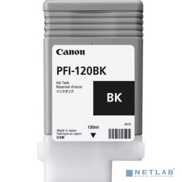 Canon PFI-120BK 2885C001  Картридж для  TM-200/TM-205/TM-300/TM-305, 130 мл. чёрный  (GJ)