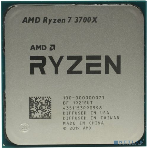 CPU AMD Ryzen 7 3700X OEM {3.6GHz up to 4.4GHz/8x512Kb+32Mb, 8C/16T, Matisse, 7nm, 65W, unlocked, AM4}