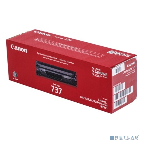 Canon Cartridge 737 9435B004 / 9435B002 для i-SENSYS MF211/MF212w/MF217w/MF226dn, 2400 страниц (GR)