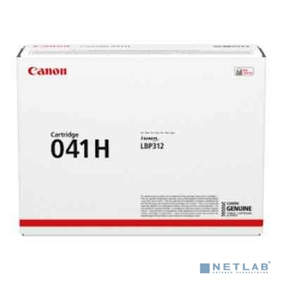 Canon Cartridge 041H Bk 0453C002 Тонер-картридж для Canon  i-SENSYS LBP312x. Чёрный. 20 000 страниц. (GR)