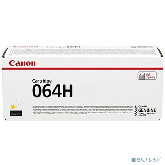 Картридж лазерный Canon CRG 064 H Y 4932C001 желтый (10400стр.) для Canon MF832Cdw