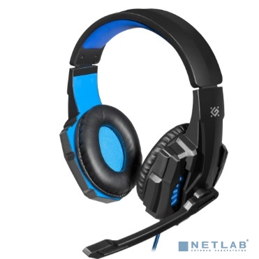 Defender Warhead G-390 LED черный+синий, кабель 1,8 м [64039]