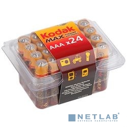 Kodak MAX LR6-24 plastic box [24 AA PVC] (24/480/19200) (24шт в уп-ке) (KAA-24)