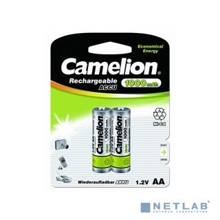 Camelion   AA-1000mAh Ni-Cd BL-2 (NC-AA1000BP2, аккумулятор,1.2В) (2 шт. в уп-ке) 
