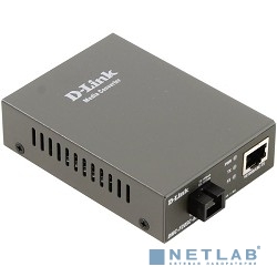 D-Link DMC-F20SC-BXU/B1A WDM медиаконвертер с 1 портом 10/100Base-TX и 1 портом 100Base-FX с разъемом SC (ТХ: 1310 нм; RX: 1550 нм) для одномодового оптического кабеля (до 20 км)