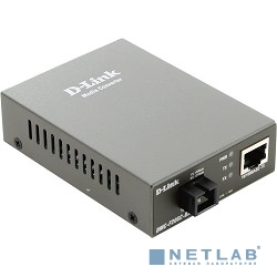 D-Link DMC-F20SC-BXD/B1A WDM медиаконвертер с 1 портом 10/100Base-TX и 1 портом 100Base-FX с разъемом SC (ТХ: 1550 нм; RX: 1310 нм ) для одномодового оптического кабеля (до 20 км)