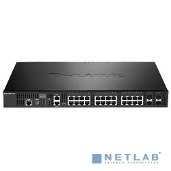 D-Link DXS-3400-24TC/A1ASI PROJ Управляемый стекируемый коммутатор уровня 2+ с 20 портами 10GBase-T и 4 комбо-портами 10GBase-T/SFP+
