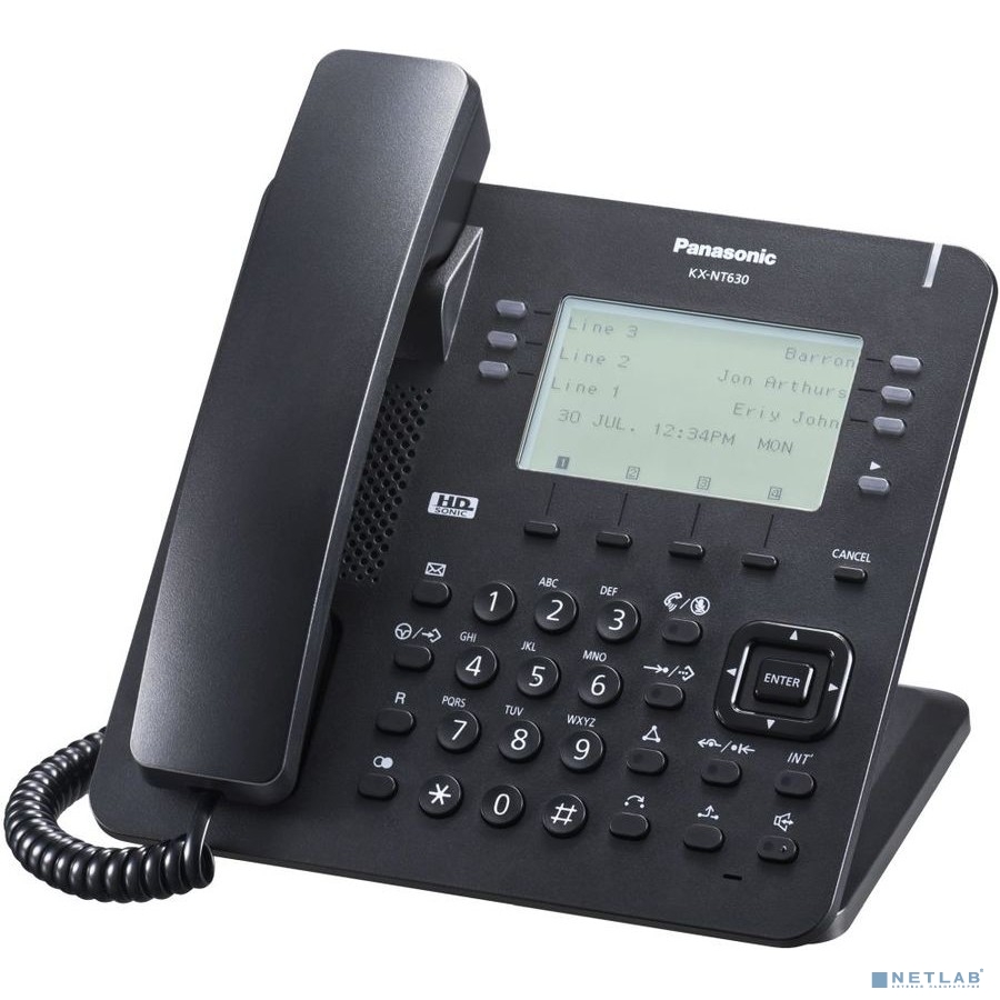 Panasonic KX-NT630RU-B Телефон IP черный