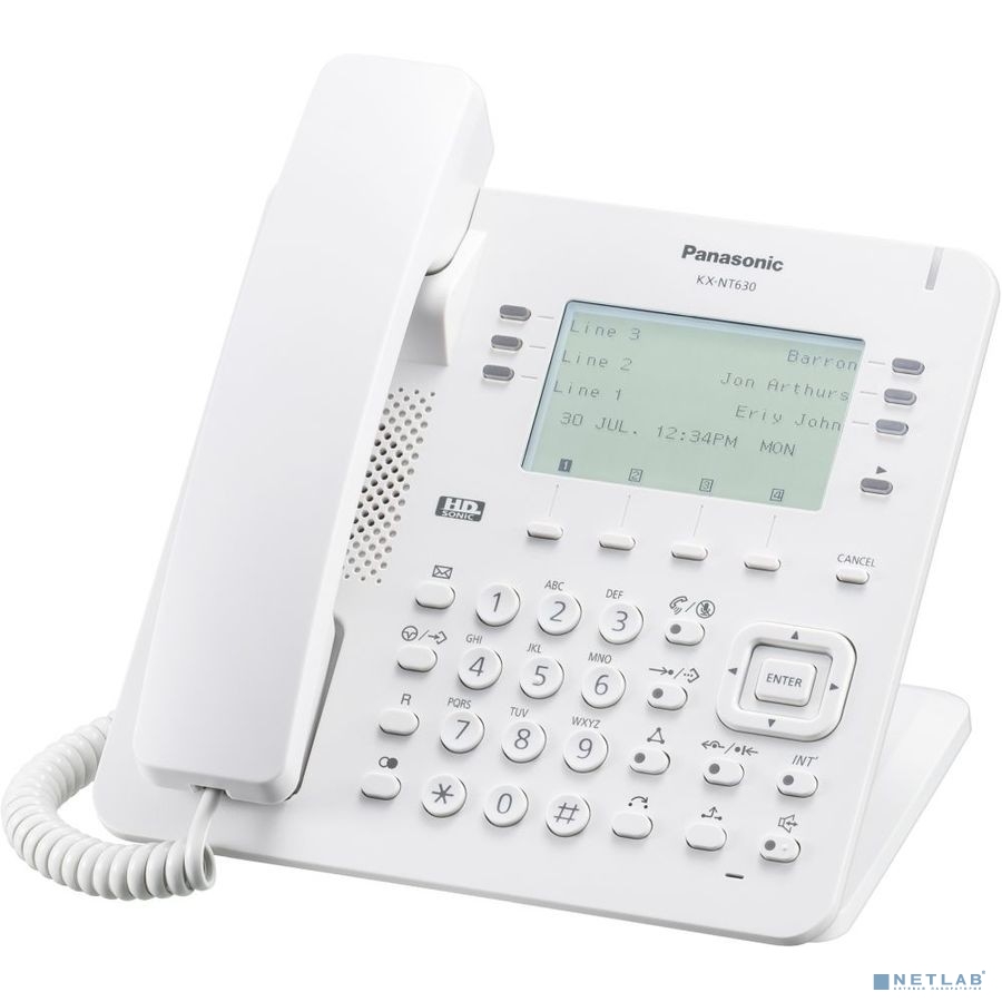 Panasonic KX-NT630RU Телефон IP белый 