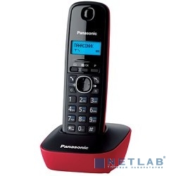 Panasonic KX-TG1611RUR (красный) {АОН, Caller ID,12 мелодий звонка,подсветка дисплея,поиск трубки}