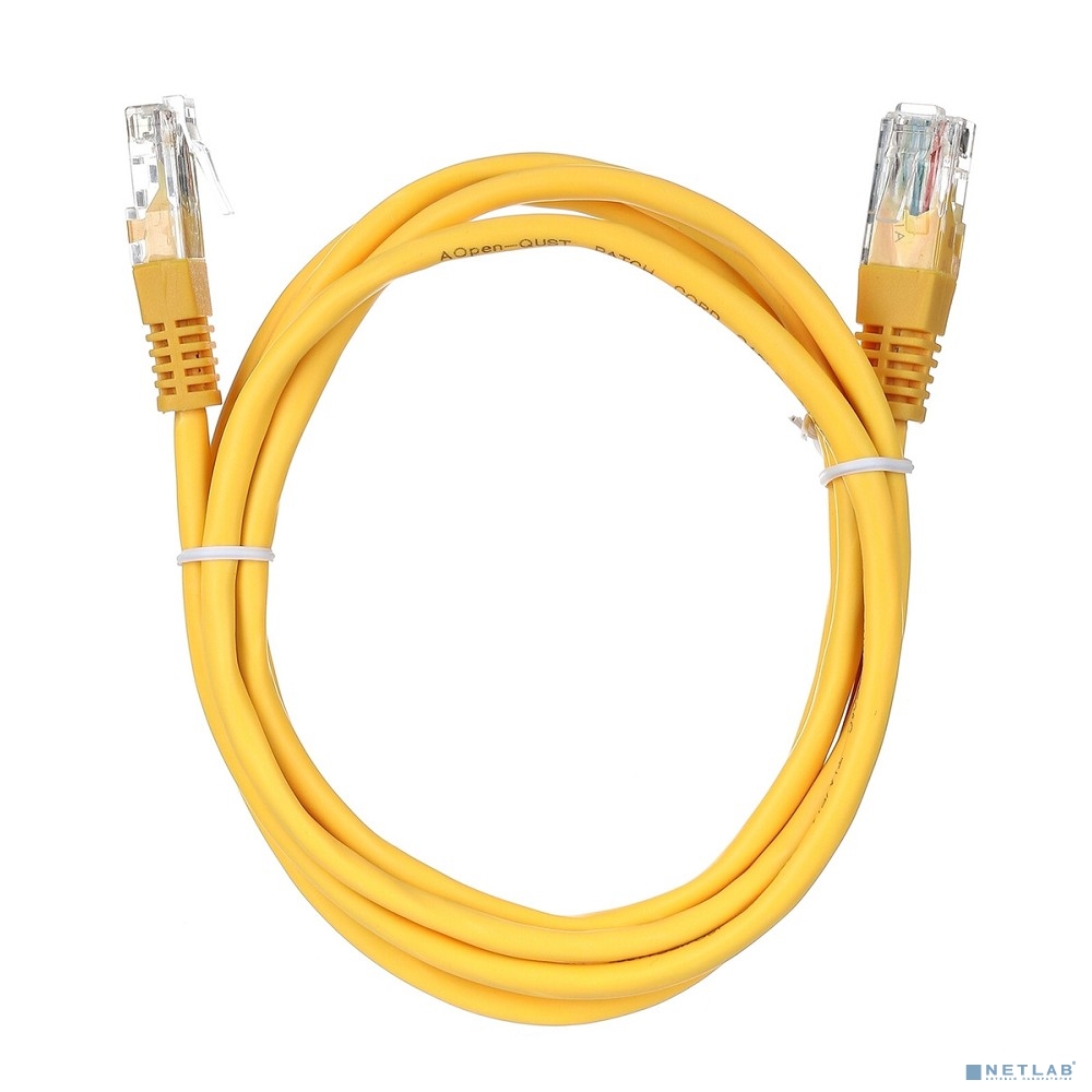 Aopen Патчкорд литой Aopen/Qust UTP кат.5е 1,5м желтый <ANP511_1.5M_Y>
