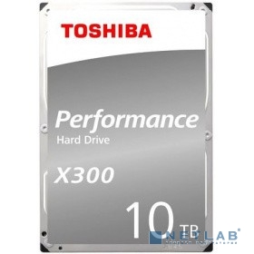 10TB Toshiba X300 (HDWR11AUZSVA) {SATA 6.0Gb/s, 7200 rpm, 256Mb buffer, 3.5"}