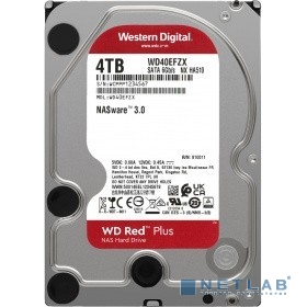 4TB WD NAS Red Plus (WD40EFZX) {Serial ATA III, 5400- rpm, 128Mb, 3.5"}