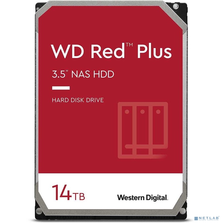14TB WD NAS Red Plus (WD140EFGX) {Serial ATA III, 7200- rpm, 512Mb, 3.5"}