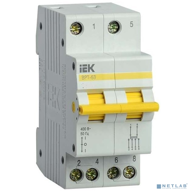 Iek MPR10-2-025 Выключатель-разъединитель трехпозиционный ВРТ-63 2P 25А