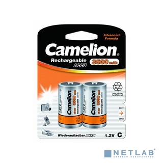 Camelion  C- 3500mAh Ni-Mh BL-2 (NH-C3500BP2, аккумулятор,1.2В)  (2 шт. в уп-ке) 