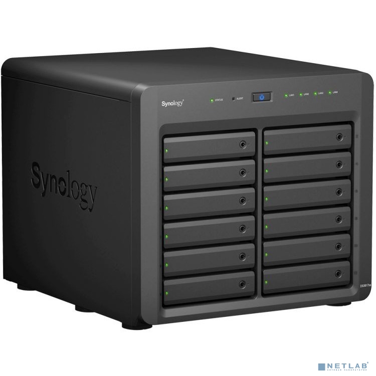 Synology DS3617xs II Сетевое хранилище QC2,2GhzCPU/2x8Gb(up to 48)/RAID0,1,10,5,6/up to 12hot plug HDDs SATA(3,5" or 2,5") (up to 36 with 2xDX1215)/2xUSB3.0/4GigEth