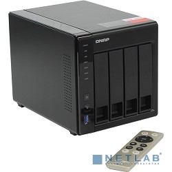 QNAP TS-451+-8G Сетевой накопитель 4xHDD, Intel Celeron J1900 2.0-2.42GHz, 8GB, HDMI-port, 4xUSB, 2xGb LAN