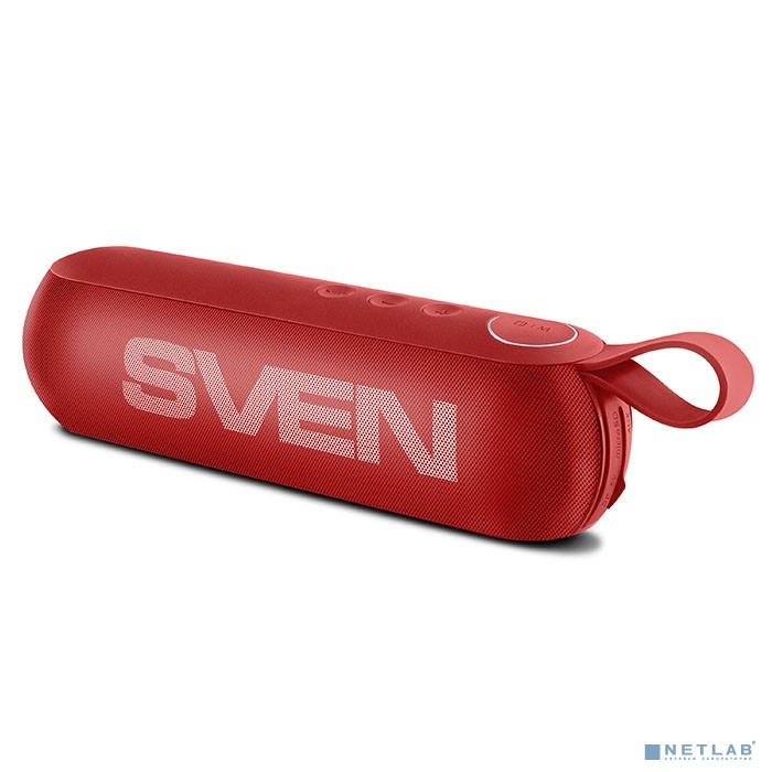 SVEN PS -75, красный (6 Вт, Bluetooth, FM, USB, microSD, 1200мА*ч)   