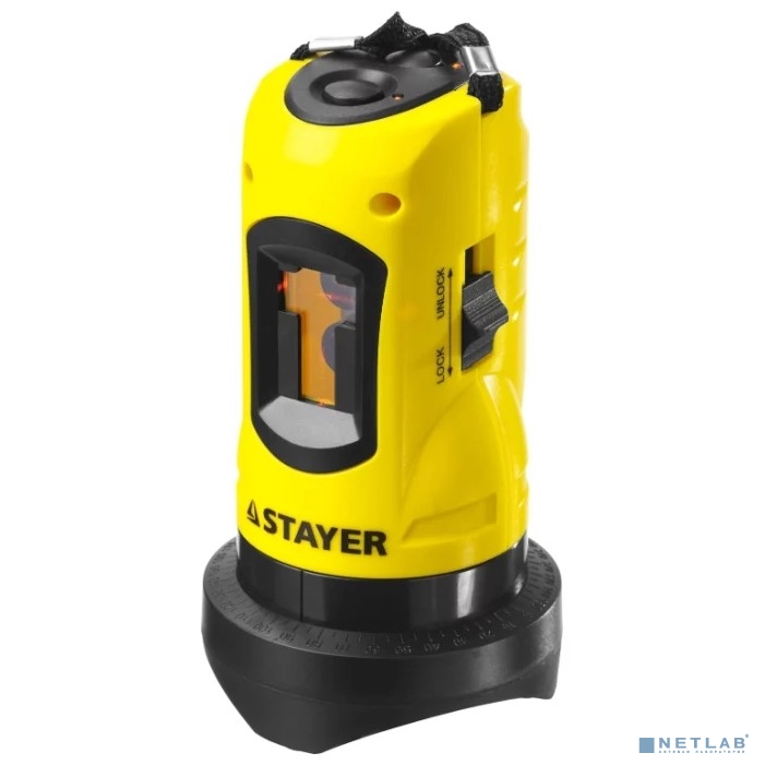 STAYER SLL-1 нивелир лазерный, 10м, точн. +/-0,5 мм/м [34960]