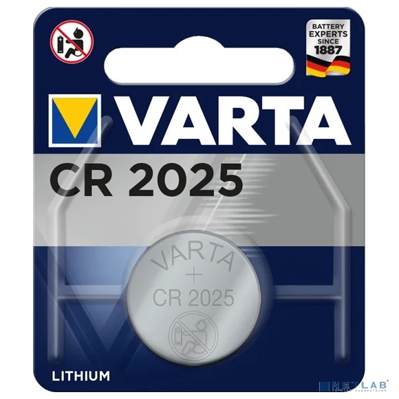 VARTA CR2025/1BL (1 шт. в уп-ке)