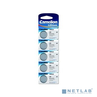 Camelion.CR2025 BL-5 (CR2025-BP5, батарейка литиевая,3V)  (5 шт. в уп-ке)