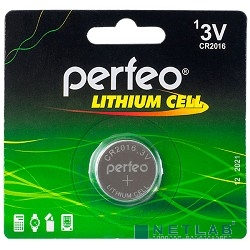 Perfeo CR2016/1BL Lithium Cell (1 шт. в уп-ке)