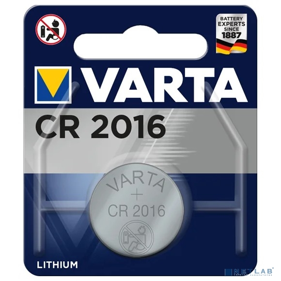 VARTA CR2016/1BL (1 шт. в уп-ке)