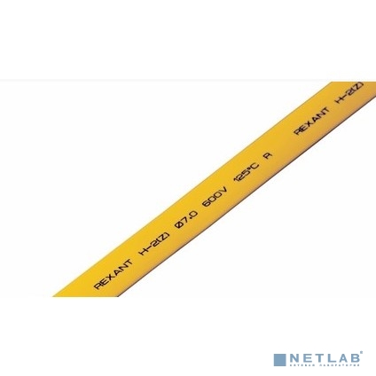 REXANT 20-7002 7.0 / 3.5 мм 1м термоусадка желтая  (уп. 50 м)