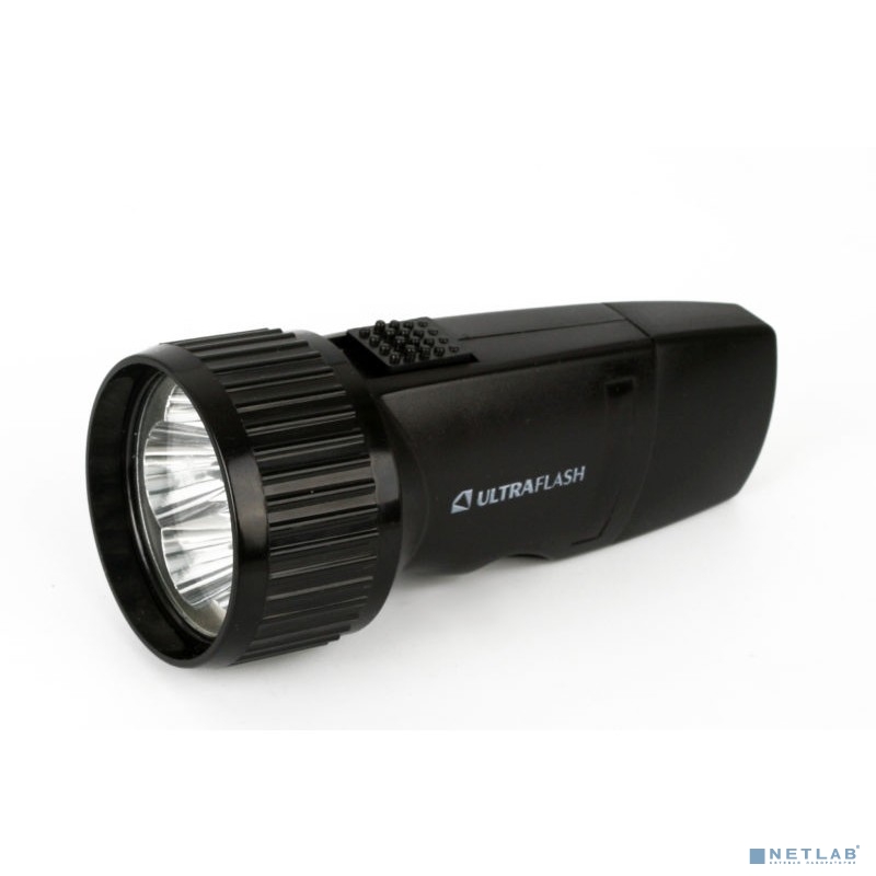 Ultraflash LED3859   (фонарь аккум.220В, черный, 5 LED, SLA, пластик, коробка)