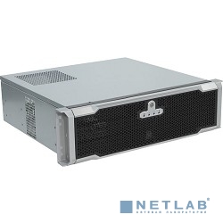 Procase EM338D-B-0 Корпус 3U Rack server case, дверца, черный, без блока питания, глубина 380мм, MB 12"x9.6"