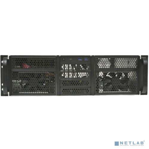 Procase RE306-D2H10-C-48 Корпус 3U server case,2x5.25+10HDD,черный,без блока питания,глубина 480мм,MB CEB 12"x10.5"