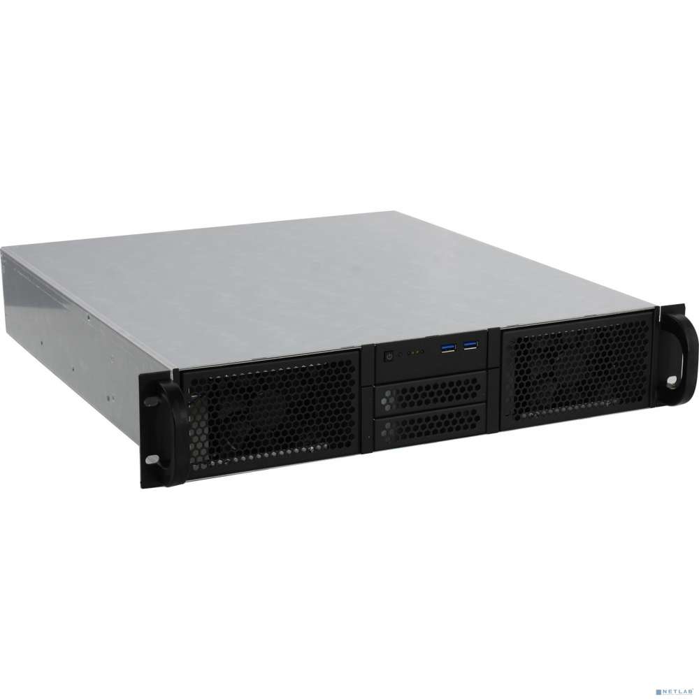 Procase Корпус 2U server case,0x5.25+8HDD,черный,без блока питания(2U,2U-redundant),глубина 450мм,ATX 12"x9.6"