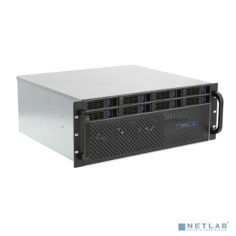 Procase Корпус 4U Rack server case (8 SATA3/SAS 12Gb hotswap HDD), черный, без блока питания, глубина 400мм, MB 12"x13"