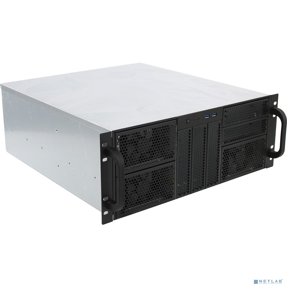 Procase Корпус 4U server case,5x5.25+9HDD,черный,без блока питания,глубина 480мм,MB CEB 12"x10,5"