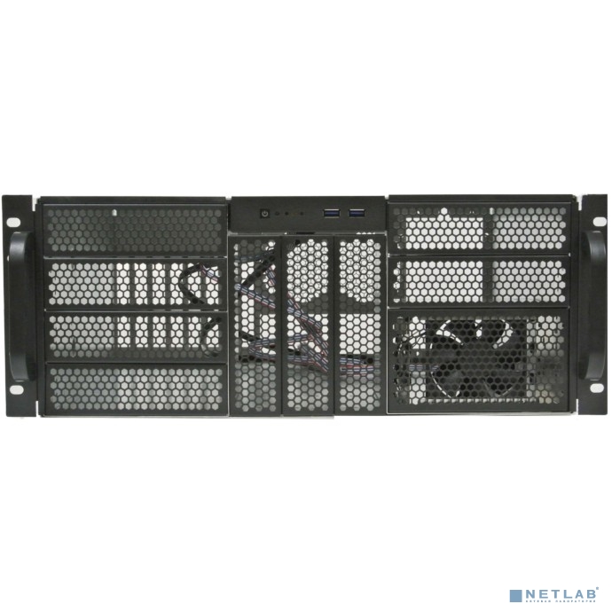 Procase Корпус 4U server case,9x5.25+3HDD,черный,без блока питания,глубина 550мм,MB EATX 12"x13"