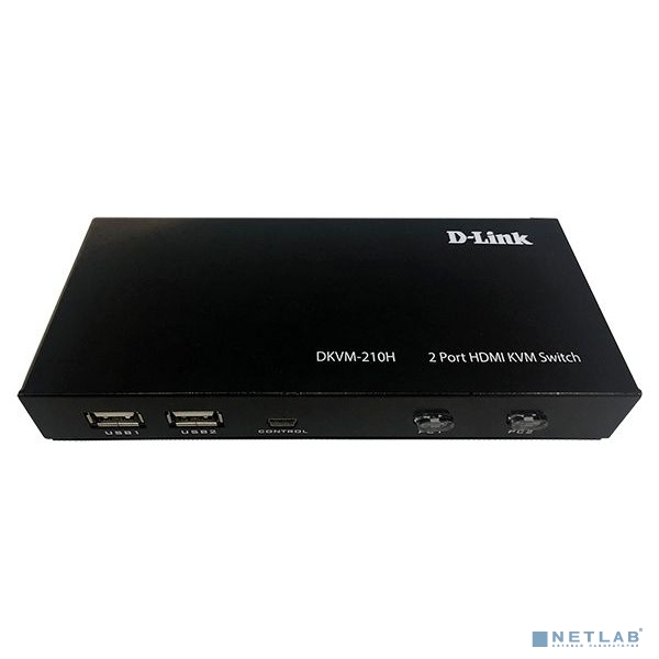 D-Link DKVM-210H/A1A 2-портовый KVM-переключатель с портами HDMI и USB