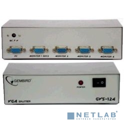 Gembird GVS124  Разветвитель сигнала VGA на 4 монитора (Gembird/Cablexpert) 