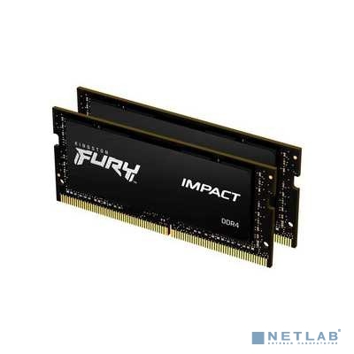 Kingston DRAM 16GB 3200MHz DDR4 CL20 SODIMM (Kit 2x8Gb) FURY Impact KF432S20IBK2/16