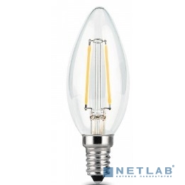 GAUSS 103801109 Светодиодная лампа LED Filament Свеча E14 9W 680lm 2700К 1/10/50 