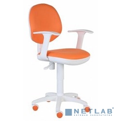 Бюрократ CH-W356AXSN/15-75 кресло оранжевый 15-75 колеса белый/оранжевый (пластик белый) 664129