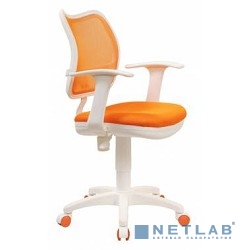 Бюрократ CH-W797/OR/TW-96-1 кресло (спинка сетка оранжевый сиденье оранжевый TW-96-1 (пластик белый) [664134]