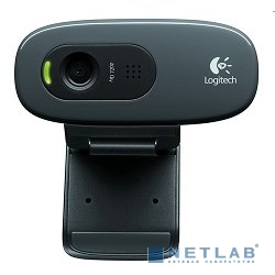 960-001063 Logitech HD Webcam C270, {USB 2.0, 1280*720, 3Mpix foto, Mic, Black}